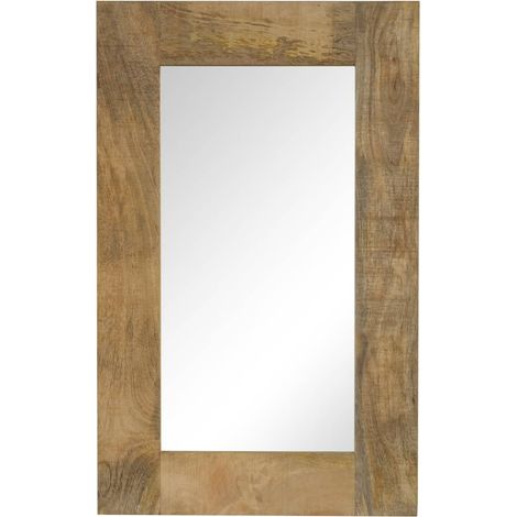 Espejo de madera maciza de mango 50x80 cm vidaXL