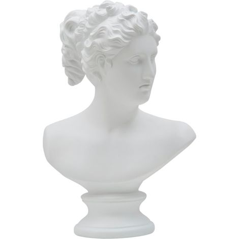 Scultura Roman Woman 21,5x14,5x34 cm in Poliresina Bianco (1/5)