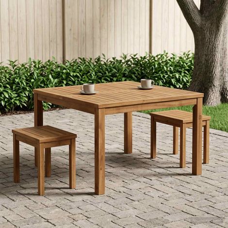 vidaXL Mesa de centro Natural 80 x 80,5 x 45 cm (1/5)