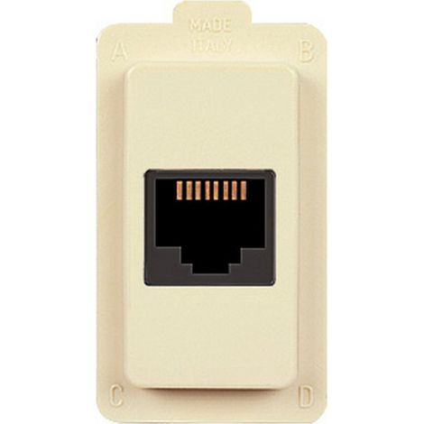 Presa Telefonica per Telefono RJ11 ad incasso Compatibile Magic Bticino (1/2)