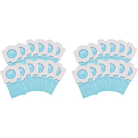 24 sacs pour aspirateur, compatibles avec les modèles Makita DCL182, DCL285, CL107, CL072, CL102, BCL142, BCL182, 194566-1, 198744-5 et 198745-3. (1/5)