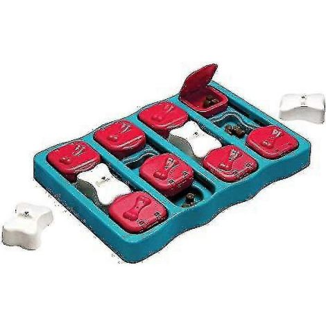 Jeu de friandises interactif Outward Hound Dog Brick de Nina Ottosson, difficulté moyenne (1/5)