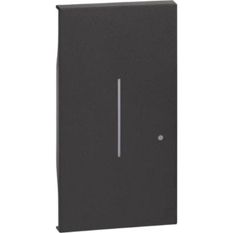 Enjoliveur Living Now with Netatmo pour interrupteur variateur 2 modules noir BTICINO BTKG33M2 (1/2)