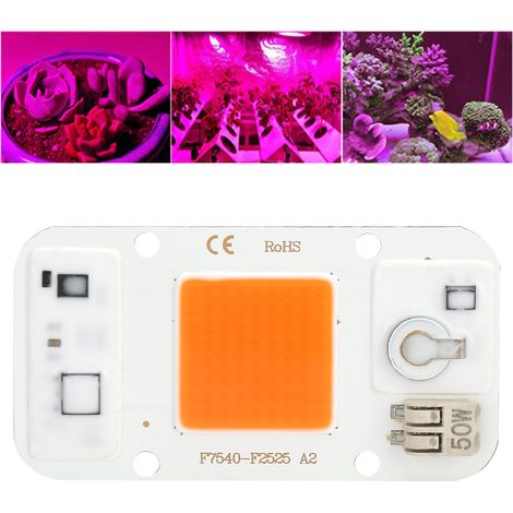 50W Hochvolt-220V-LED-Lichtquelle ohne Netzteil, integrierter LED-Chip für Pflanzenwachstum (Vollspektrum) (1/5)