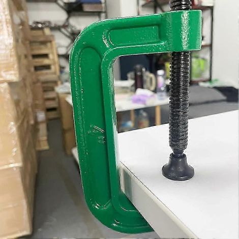 2er-Set 4-Zoll-C-Klemmen, robuste Stahl-C/G-Klemmen, industrietauglich, geeignet für Holzbearbeitung, Schweißen und Bauwesen – JXLGV (1/5)