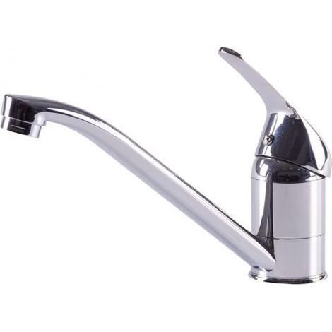 Miscelatore Brixo Tirreno 40 lavello monoforo – canna snodata, cartuccia Ø40 mm, ottone cromato (1/3)