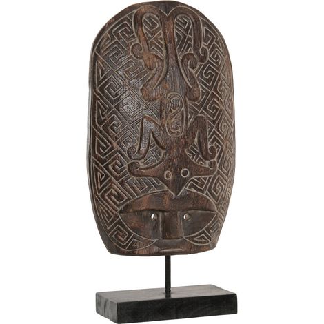 Figura Suar Hierro 15X7X51 Mascara Tribal (1/5)