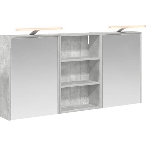 Bathroom Cabinet Set 3 pcs 126 x 16 x 62.5 cm Engineered wood vidaXL