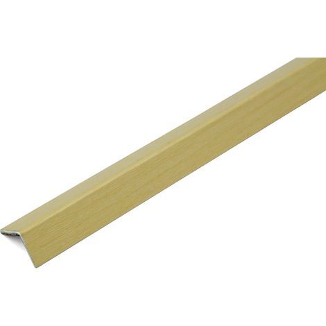 Dalsys Treppenprofil Treppenkantenprofil, Kantenschutz Alu, selbstklebend, Furnier Ahorn 100 cm