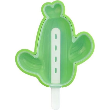 Grüne Silikon-Eiswürfelform in Kaktusform mit Deckel, für selbstgemachtes Eis (1/4)