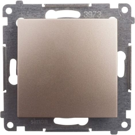 Simon 54 Einzelknopf, Schnellanschluss, mattgold DP1.01/44