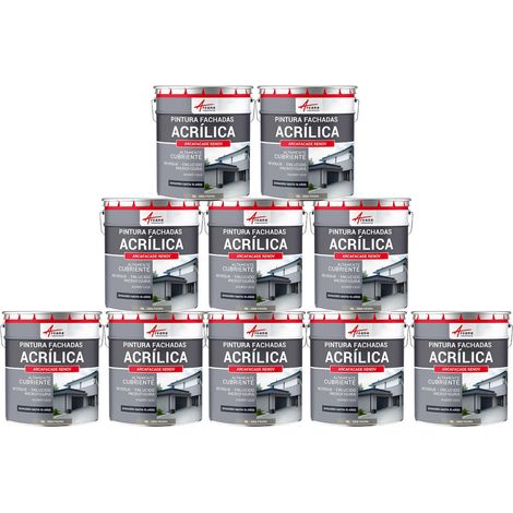 Pintura acrílica para exteriores, impermeable y duradera para fachadas exteriores - ARCAFAÇADE RENOV