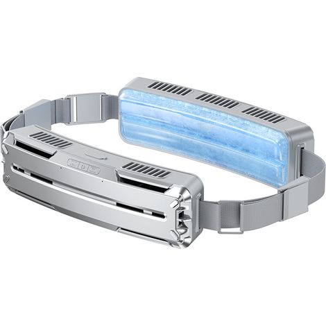 This fan is a good size and easy to carry. It has a USB port, three wind speed settings, and is silver in color. (1/5)
