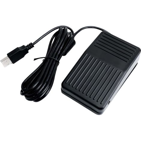 TFS-01, interface USB, Interrupteurdecommandeàpédale, Interrupteuràpédale, Interrupteuràpédaleenplastique, Interrupteur à pédale instantané, adapté aux jeux, au contrôle multimédia (1/5)