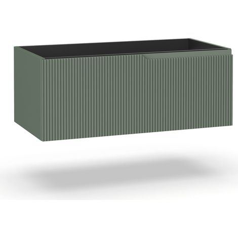 Base portalavabo 1 cestone ZIP verde salvia (1/2)
