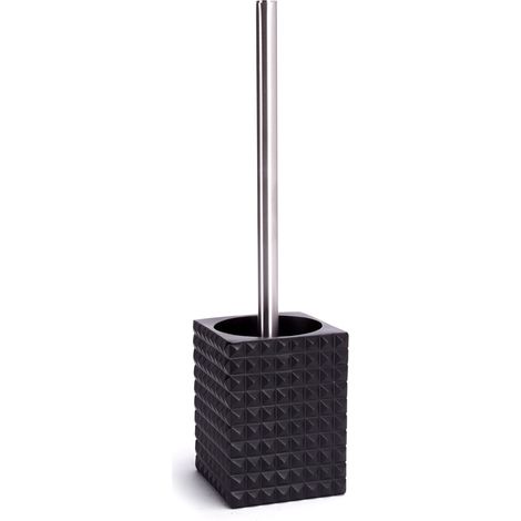 Brosse Wc avec support Poyresine KUBIK Noir MSV (1/3)