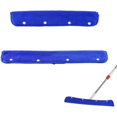 Housse de raclette - Microfibre Épaisse - Humide et Sec - Compatible Raclette Sol Caoutchouc - Tailles 35 cm / 50 cm - 2 Pièces (1/5)