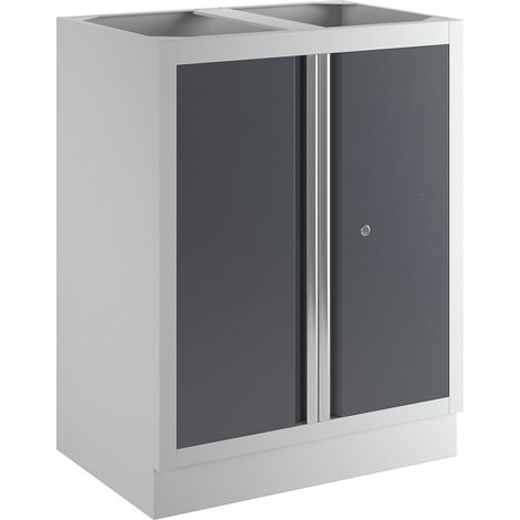 Certeo, Caisson à poser à portes battantes, h x l x p 910 x 680