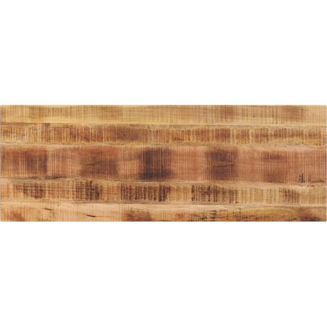 Tischplatte 160x50x3,8 cm Rechteckig Raues Massivholz Mango vidaXL