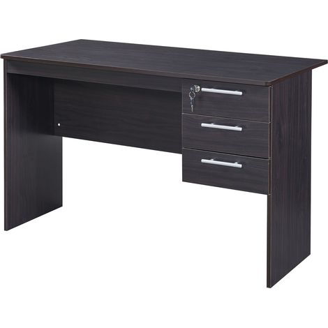 Scrivania/postazione di lavoro per computer 120 x 59 x 75 cm nero 030009064