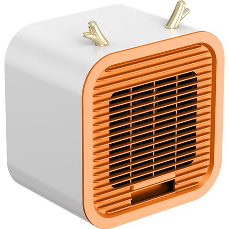 Leiser Mini-Luftkühler, USB-betrieben, tragbare Tischklimaanlage für Büro und Außenbereich, Orange (1/5)