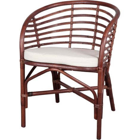 AUTRES Chaise en rotin avec un style nordique - modèle 025 - marron (1/4)
