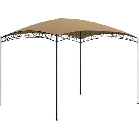 vidaXL Freizeit - Pavillon 3x4x2,65 m Taupe 180 g/m² (1/5)