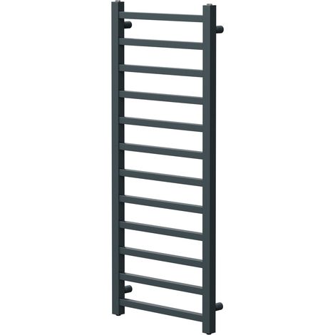 Blaine Anthracite 1200mm x 500mm Straight Heated Towel Rail (1/5)