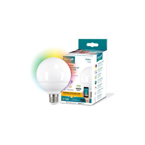 LAMPADA LED WIFI E27 RGB GLOBO DIMMERABILE 1060LM - 12 W