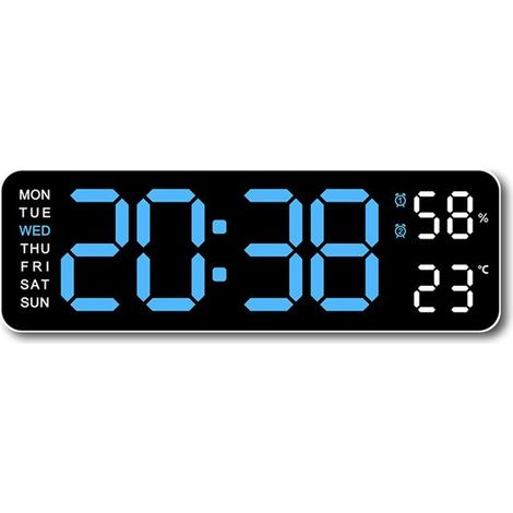 Orologio da parete digitale, interfaccia USB, ampio schermo, orologio digitale a LED. (1/5)