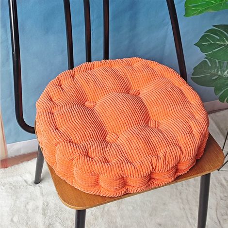 Coussin Au Grains De Maïs - Assise Ronde En Velours Côtelé Épais - Pour Méditation Lecture Sol Chaise Canapé - 50 cm - 1 Pièce (1/5)