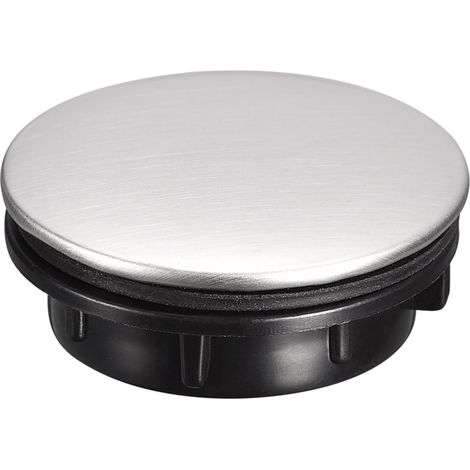 Cache Trou de Robinet D'Évier en Acier Inox Brossé 26-30mm Dia (1/5)