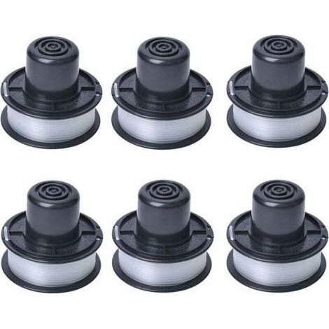 A6226 Bobine compatible avec les tondeuses automatiques Black and Decker Auftipp GL250 / GL310 / GL360 / GL360SB, cordon de 6 m, pack de 6 (1/5)