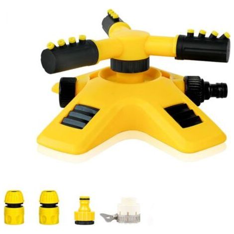 ALLIANDISArroseur Oscillant, Tandem Rotatif Automatique 360 Degrés Matériel D'arrosage pour Jardin, Diamètre Pulvérisation 8-10 m Asperseur Arrosage, pour L'irrigation Pelouse Jardin (1/5)
