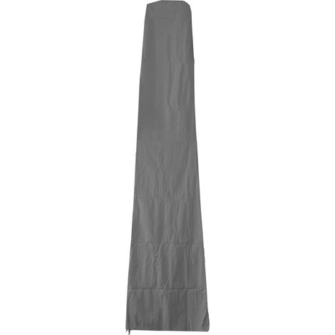 Funda protectora de 370 cm para sombrilla XXL Funda con cremallera – Gris antracita 040007040