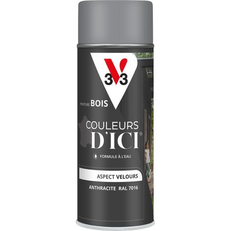 Peinture bois extérieur Couleurs d'Ici® V33 Anthracite Velours 400 ml (1/5)