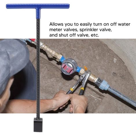 Wasserzählerschlüssel – Absperrwerkzeug aus Stahl – 4-Wege für elektrische Ventile – Ergonomisches Design für einfache Handhabung (1/4)
