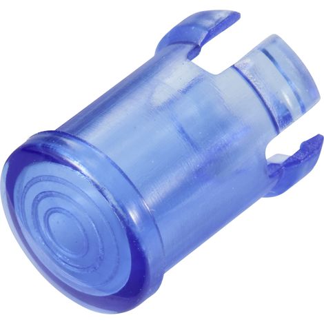 TRU COMPONENTS TC-13069292 Leuchtkappe Blau, Transparent  Passend für (LEDs) LED 5 mm