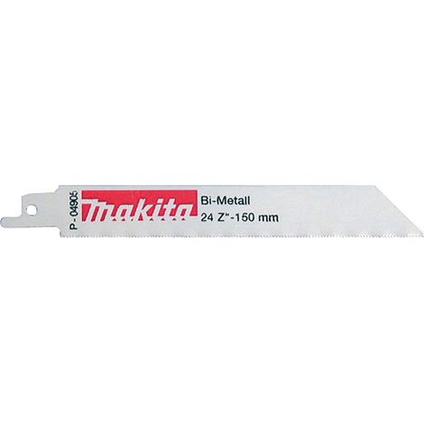 Makita P-04905 Reciprosägeblatt Bi-Metall 150 mm 24 (5Stk.) (1/4)