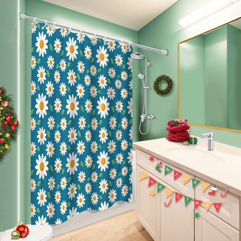 Rideau de bain 180x180 lavable rideau étanche pour salle de bain avec douche à l’italienne (1/5)