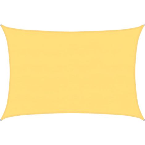 Voile d'ombrage Voile de parasol - 160 g/m² Beige 5x6 m PEHD BV172991 - BonneVie (1/9)