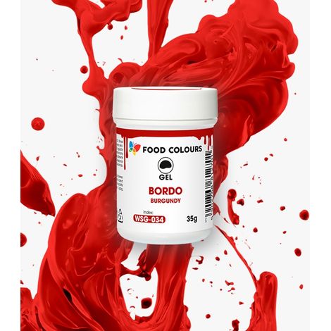 Burgunderrote Gel-Lebensmittelfarbe 35 g