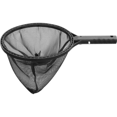 Écumoire à mailles fines de qualité piscine - Râteau à feuilles robuste avec cadre en aluminium léger et sac de 14 pouces de profondeur. (1/5)