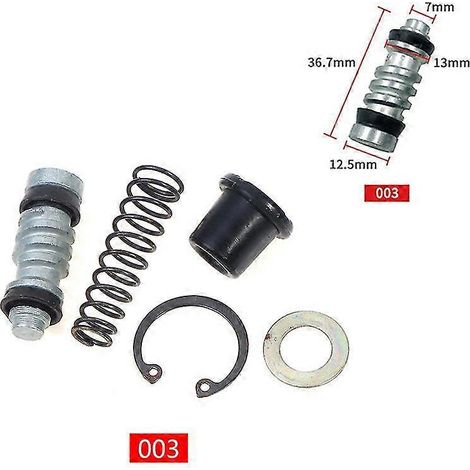 1 kit de réparation de piston de pompe de frein et d'embrayage de moto (11 mm, 12,7 mm, 14 mm, 16 mm) - Accessoire de réparation de maître-cylindre - N3 (1/5)
