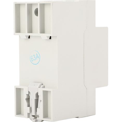 Disjoncteur 2P 63A protecteur sur/sous-tension numérique à affichage, réarmement automatique, protection contre surintensité et surcharge, 220V, dispositif anti-court-circuit domestique. (1/5)