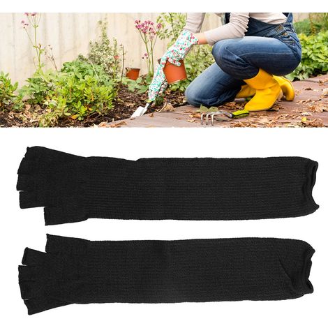 45 cm lange, reißfeste Schutzhülle, schnittfester Halbfingerschutz für Arme zum Kochen, Holzbearbeiten, Gärtnern, Beschneiden und Schnitzen. (1/5)