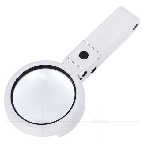 Loupe Eclairante, Loupe à Main sur Pied 5X 11X avec lumière 8 LED, Lampe Loupe à intensité Variable (1/5)
