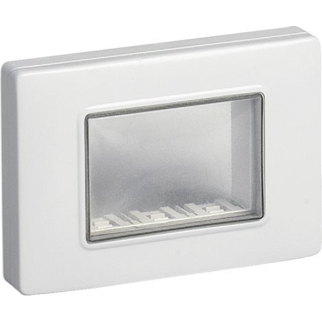 VIMAR - 14943 IP55 3M Abdeckung + Schrauben grau RAL 7035