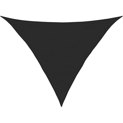 Vela Parasole Telo Ombra Parasole a Vela 160 g/m² Nera 5x5x6 m in HDPE (1/4)