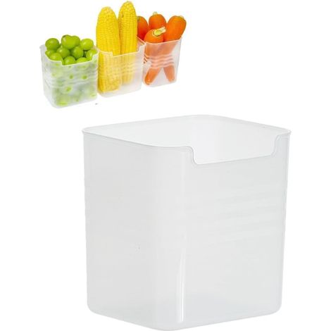 Organizer Frigo, 3 Pièces Boite de Rangement Frigo Transparent (1/5)